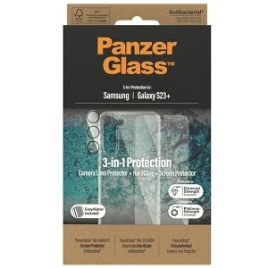 Hurtownia GSM - Zestaw PanzerGlass Bundle 3in1 Samsung Galaxy S23+ Plus Hardcase + Protecție ecran + Lentilă cameră 0434+7316 - PZG26 - {ean13} - Hurt