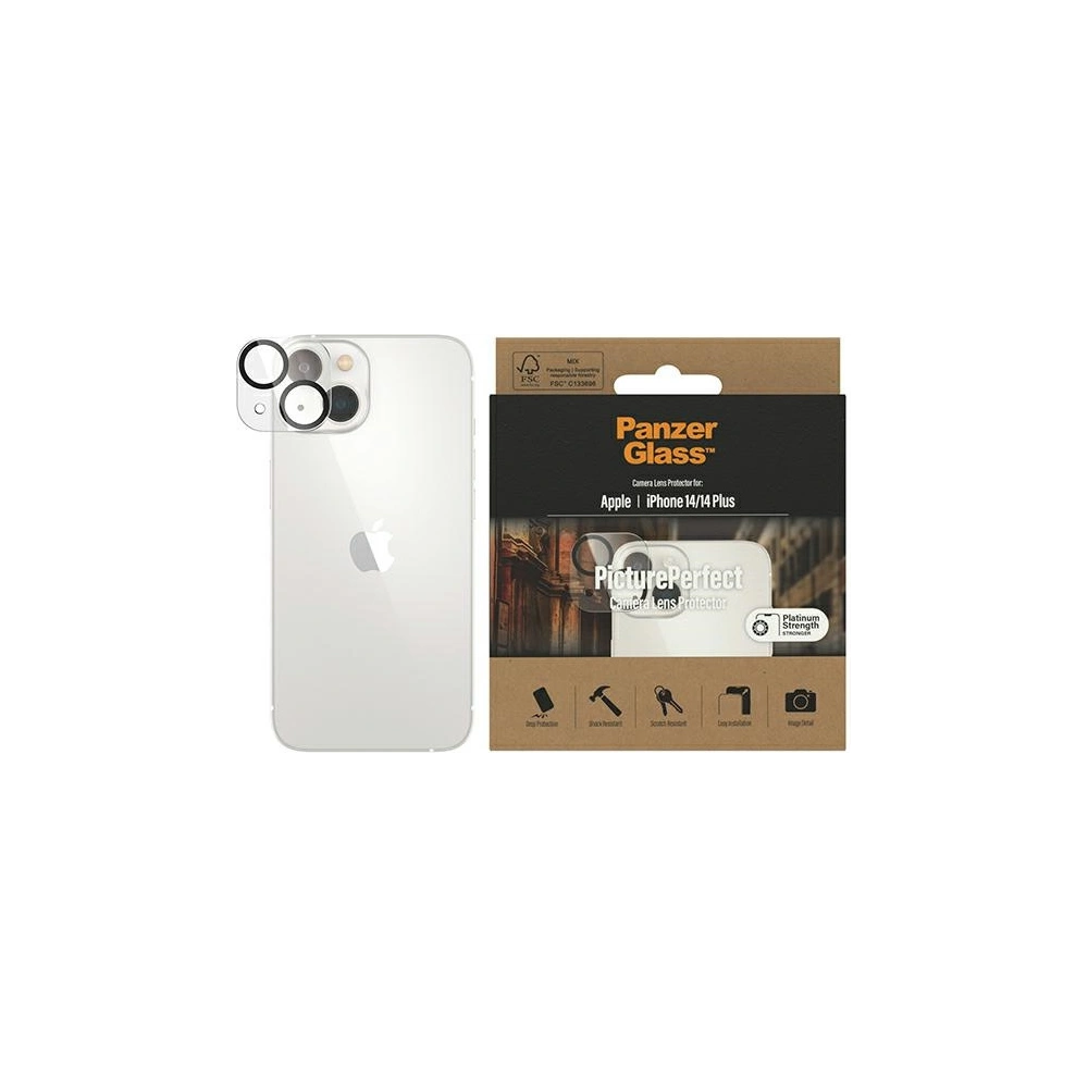 Hurtownia GSM - Edzett üveg a PanzerGlass kameravédőhöz Apple iPhone 14/14 Plus Platinium Strength 0399 - PZG29 - {ean13} - Hurt