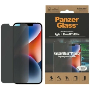 Szkło hartowane PanzerGlass Classic Fit Apple iPhone 14/13/13 Pro Privacy Screen Protection Antibacterial P2767