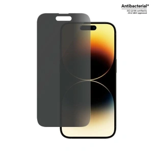 Hurtownia GSM - Sticlă întărită PanzerGlass Classic Fit Apple iPhone 14 Pro Protecție Ecran Privat Antibacterian P2768 - PZG33 - {ean13} - Hurt