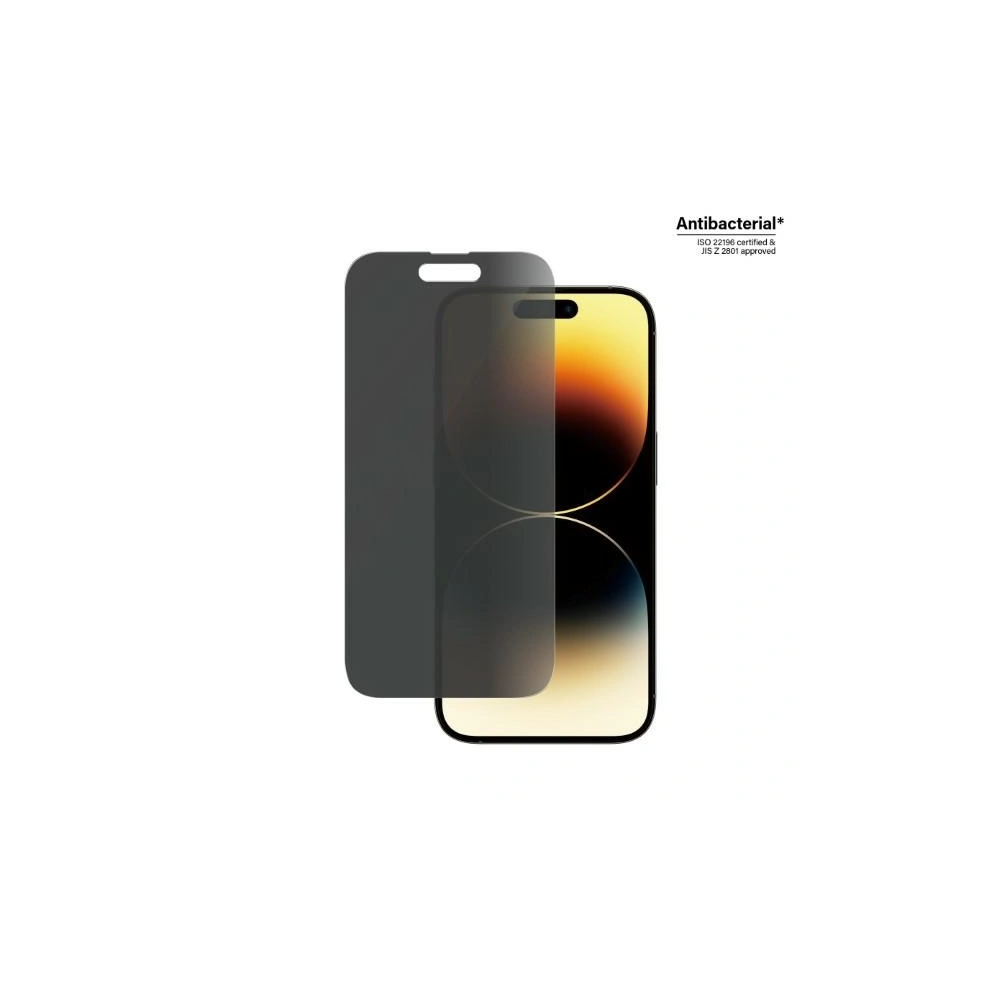 Hurtownia GSM - Sticlă întărită PanzerGlass Classic Fit Apple iPhone 14 Pro Protecție Ecran Privat Antibacterian P2768 - PZG33 - {ean13} - Hurt