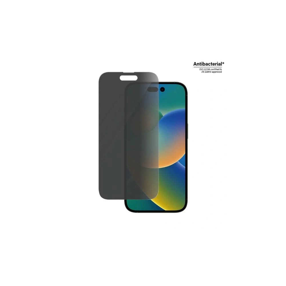 Hurtownia GSM - Sklo tvrzené PanzerGlass Classic Fit Apple iPhone 14 Pro Ochrana soukromí Antibakteriální P2768 - PZG33 - {ean13} - Hurt