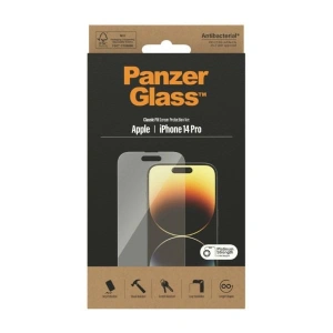 Szkło hartowane PanzerGlass Classic Fit Apple iPhone 14 Pro Screen Protection Antibacterial 2768