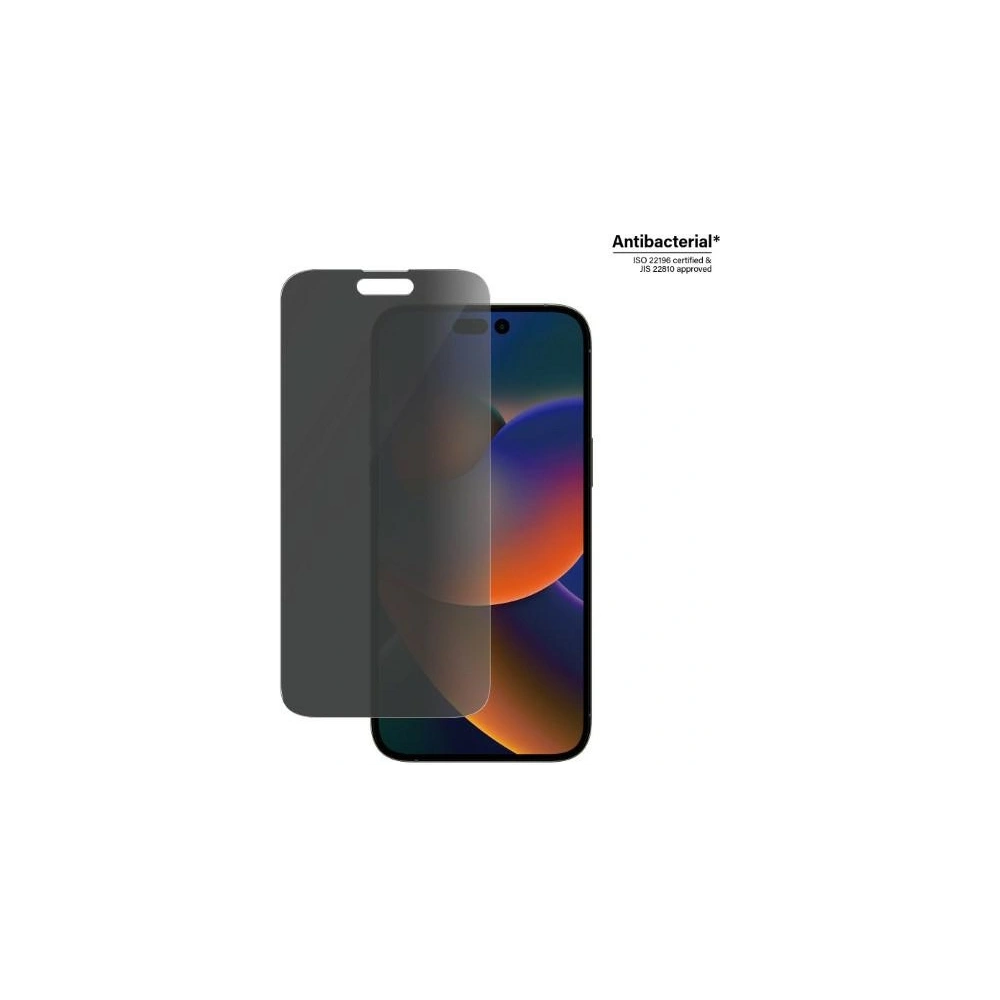 Hurtownia GSM - Gehärtetes Glas PanzerGlass Classic Fit Apple iPhone 14 Pro Max Datenschutzbildschirm Schutz Antibakteriell P2770 - PZG35 - {ean13} - Hurt
