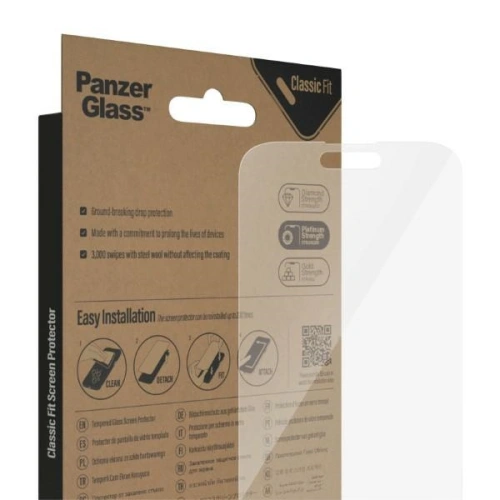 Szkło hartowane PanzerGlass Classic Fit Apple iPhone 14 Pro Max Screen Protection Antibacterial 2770
