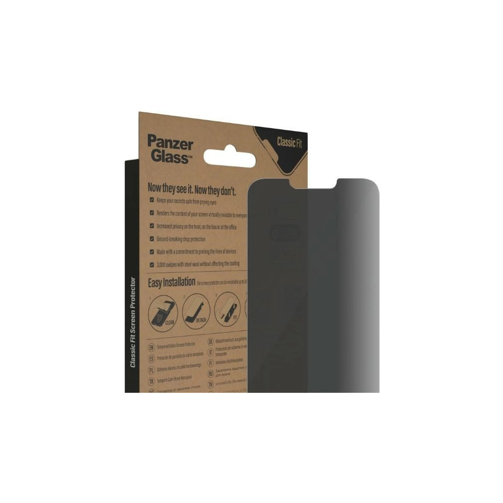 Hurtownia GSM - Gehärtetes Glas PanzerGlass Classic Fit Apple iPhone iPhone 14 Plus / 15 Plus Datenschirmschutz Antibakteriell P2769 - PZG37 - {ean13} - Hurt