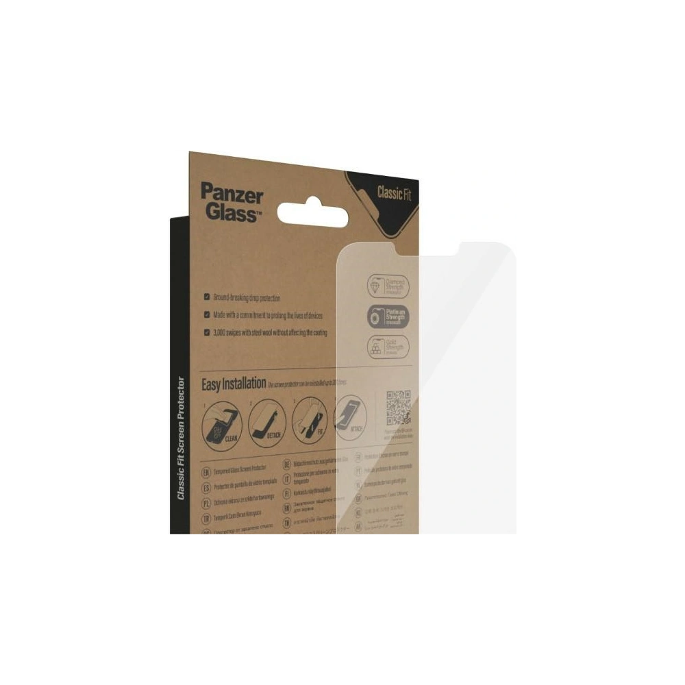 Hurtownia GSM - Gehärtetes Glas PanzerGlass Classic Fit Apple iPhone iPhone 14 Plus / 15 Plus Displayschutz Antibakteriell 2769 - PZG38 - {ean13} - Hurt