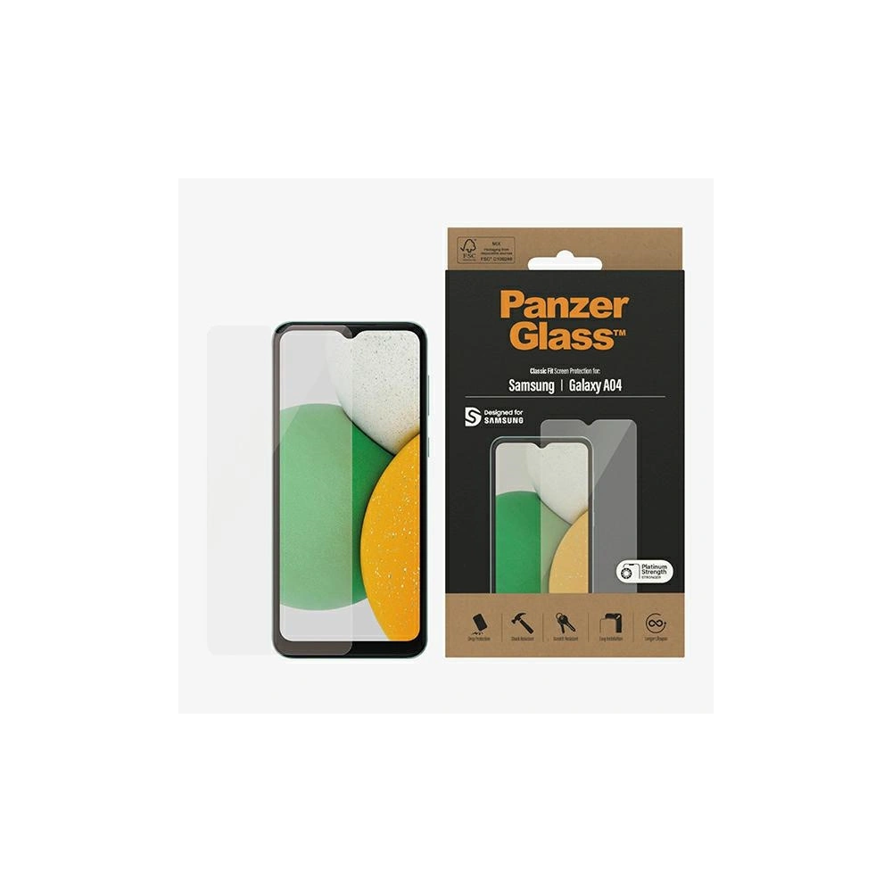 Hurtownia GSM - Gehärtetes Glas PanzerGlass Classic Fit Samsung Galaxy A04 Bildschirmschutz 7312 - PZG39 - {ean13} - Hurt