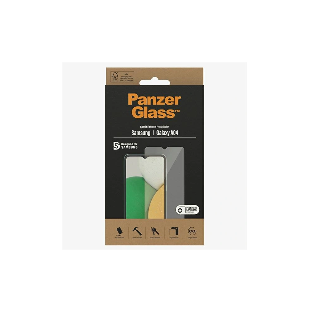 Hurtownia GSM - Tvrzené sklo PanzerGlass Classic Fit Samsung Galaxy A04 Ochrana displeje 7312 - PZG39 - {ean13} - Hurt