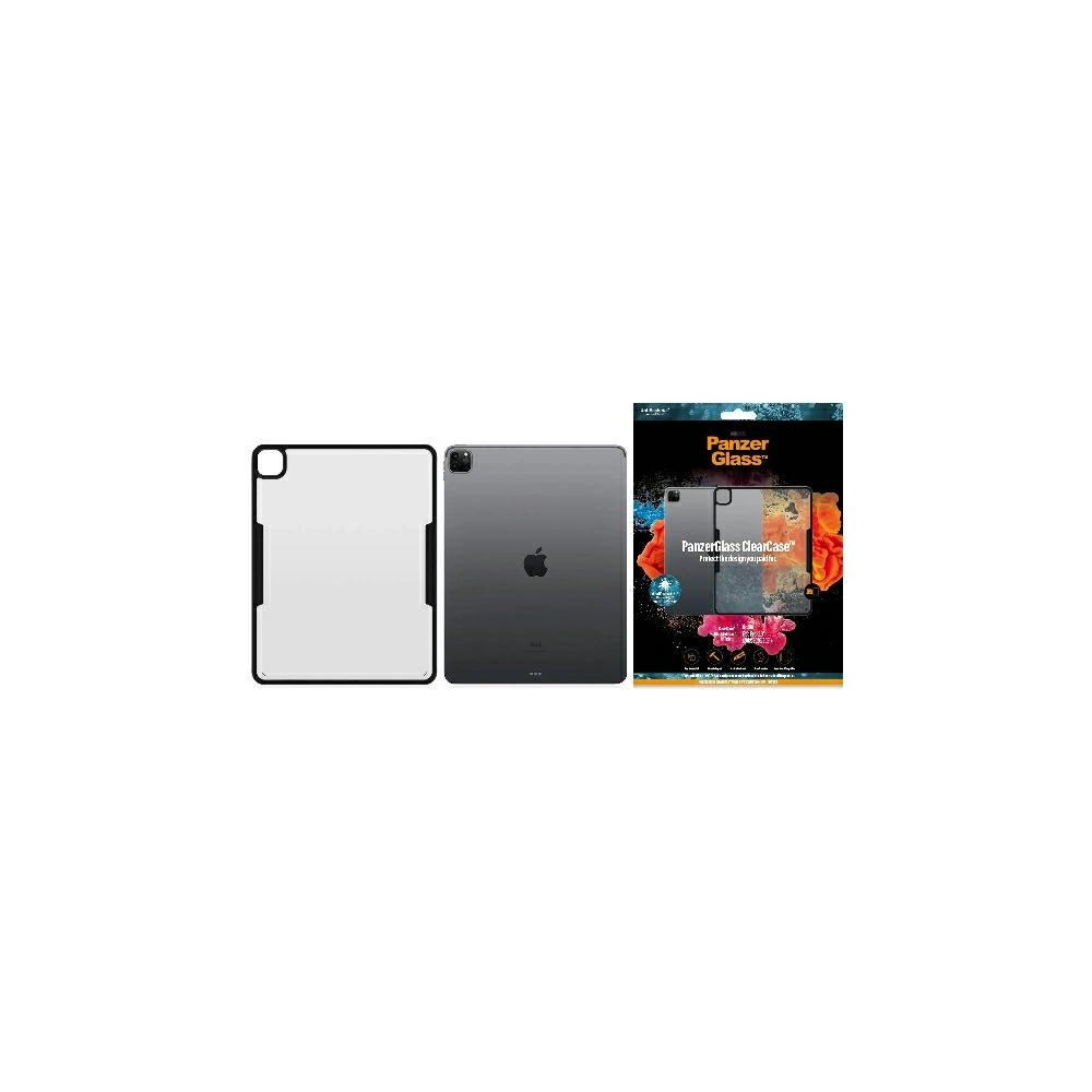 Hurtownia GSM - Etui PanzerGlass ClearCase Apple iPad Pro 12.9 2018/2020/2021 (3., 4. és 5. generáció) antibakteriális fekete/black - PZG42 - {ean13} - Hurt