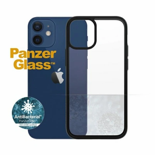 Etui PanzerGlass ClearCase Apple iPhone 12 mini Antibacterial czarny/black
