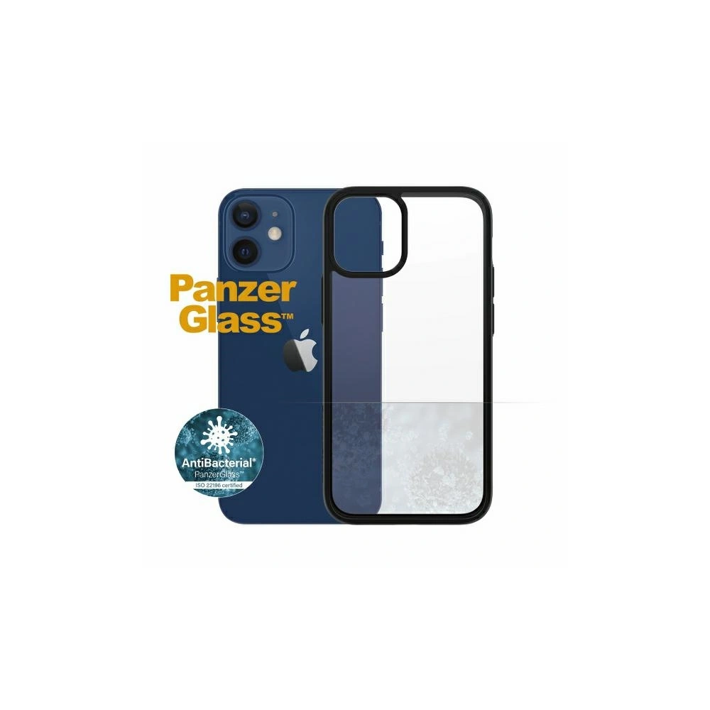 Hurtownia GSM - Etui PanzerGlass ClearCase Apple iPhone 12 mini Antibacterial negru/black - PZG50 - {ean13} - Hurt