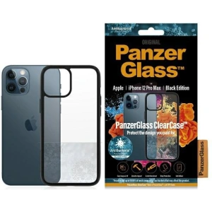 Hurtownia GSM - Etui PanzerGlass ClearCase Apple iPhone 12 Pro Max Antibakteriální černý/black - PZG58 - {ean13} - Hurt