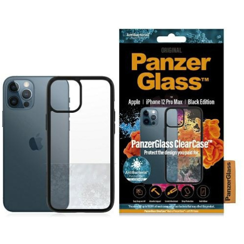Hurtownia PanzerGlass - 5711724002533 - PZG58 - Etui PanzerGlass ClearCase Apple iPhone 12 Pro Max Antibacterial czarny/black - B2B homescreen