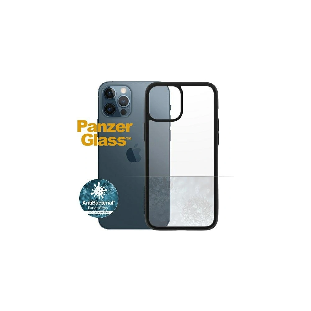 Hurtownia GSM - Etui PanzerGlass ClearCase Apple iPhone 12 Pro Max Antibacterial czarny/black - PZG58 - {ean13} - Hurt
