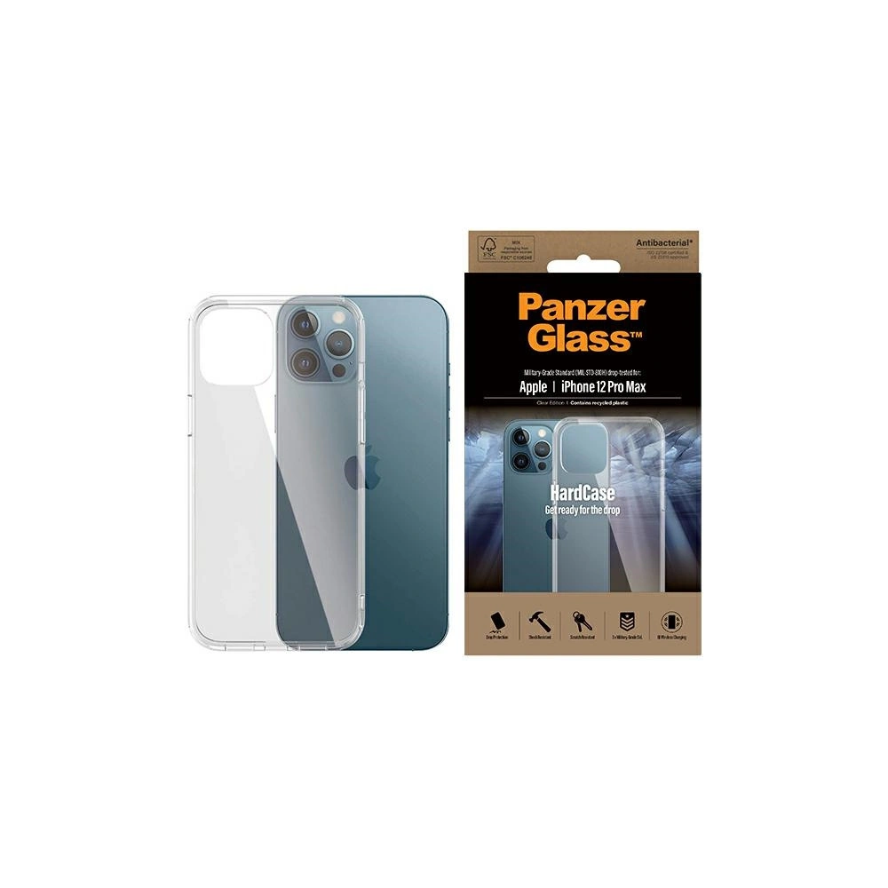 Hurtownia GSM - Etui PanzerGlass ClearCase Apple iPhone 12 Pro Max Antibakteriální vojenské kvality čiré 0425 - PZG59 - {ean13} - Hurt