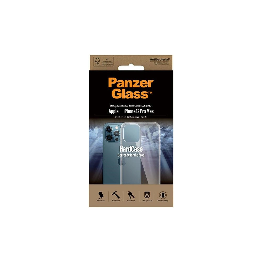 Hurtownia GSM - Etui PanzerGlass ClearCase Apple iPhone 12 Pro Max Antibakteriální vojenské kvality čiré 0425 - PZG59 - {ean13} - Hurt