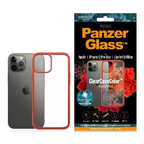Hurtownia PanzerGlass - 5711724002816 - PZG60 - Etui PanzerGlass ClearCase Apple iPhone 12 Pro Max Mandarin Red AB - B2B homescreen
