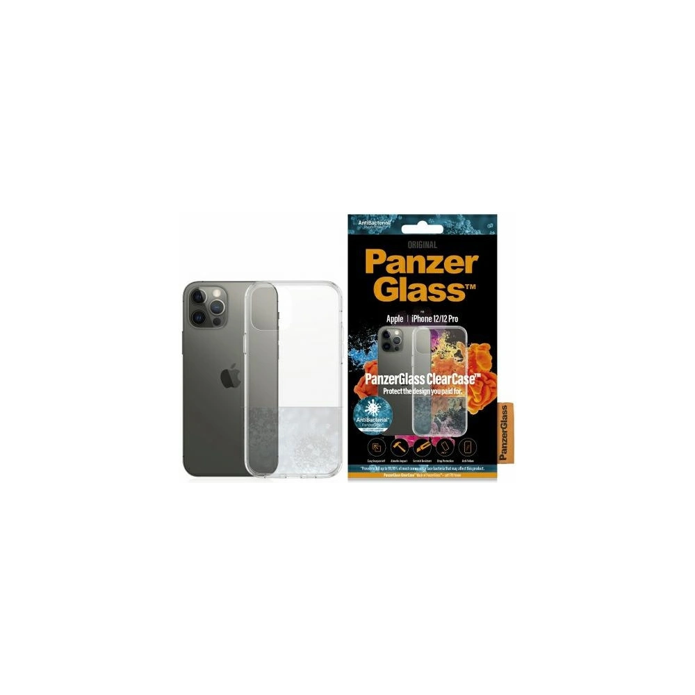 Wholesale PanzerGlass ClearCase Apple iPhone 12/12 Pro Antibacterial clear - PZG66 - {ean13} - Hurt