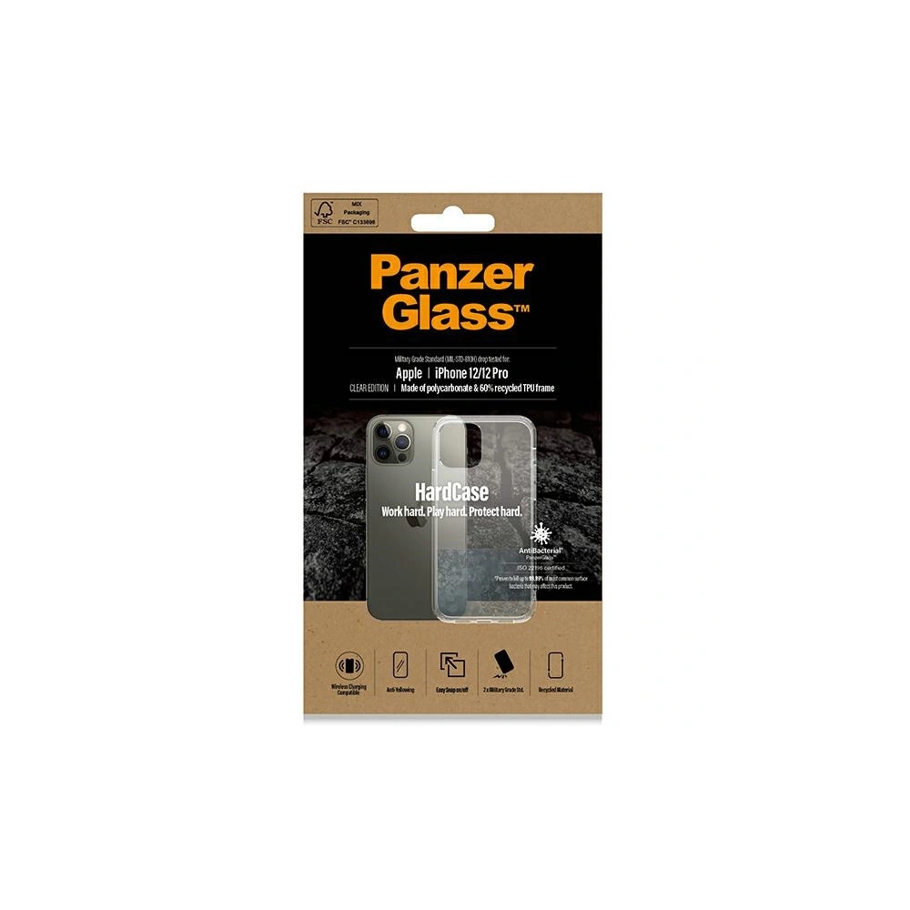 Hurtownia GSM - Etui PanzerGlass ClearCase Apple iPhone 12/12 Pro Antibakteriell Militärqualität klar 0378 - PZG69 - {ean13} - Hurt