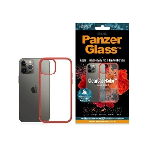 Etui PanzerGlass ClearCase Apple iPhone 12/12 Pro Mandarin Red AB