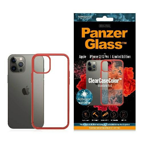 PanzerGlass Distributor - 5711724002809 - PZG70 - PanzerGlass ClearCase Apple iPhone 12/12 Pro Mandarin Red AB - B2B homescreen