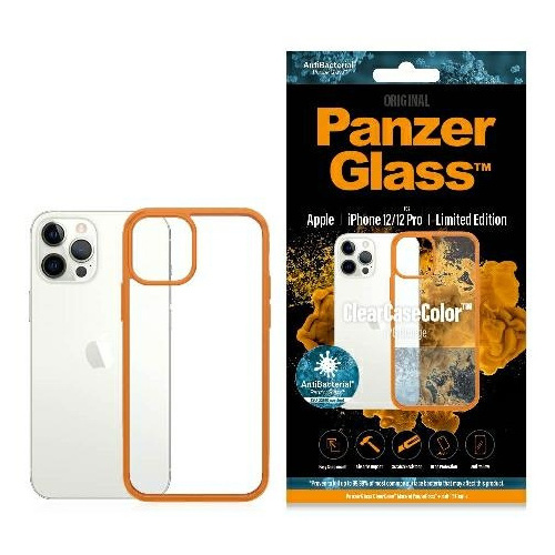 Hurtownia PanzerGlass - 5711724002830 - PZG71 - Etui PanzerGlass ClearCase Apple iPhone 12/12 Pro Orange AB - B2B homescreen