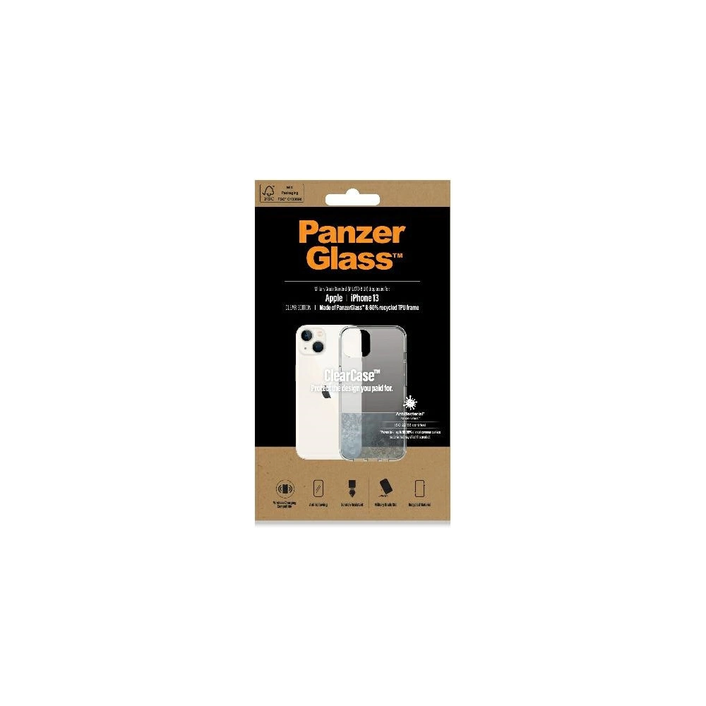 Wholesale PanzerGlass ClearCase Apple iPhone 13 Antibacterial Military grade clear 0313 - PZG75 - {ean13} - Hurt