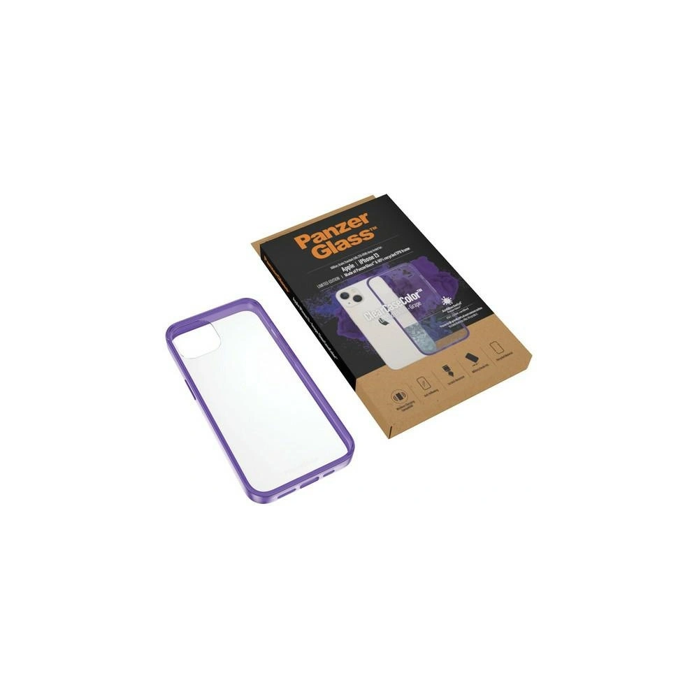 Hurtownia GSM - Etui PanzerGlass ClearCase Apple iPhone 13 Antibacterial Military grade Grape 0332 - PZG77 - {ean13} - Hurt