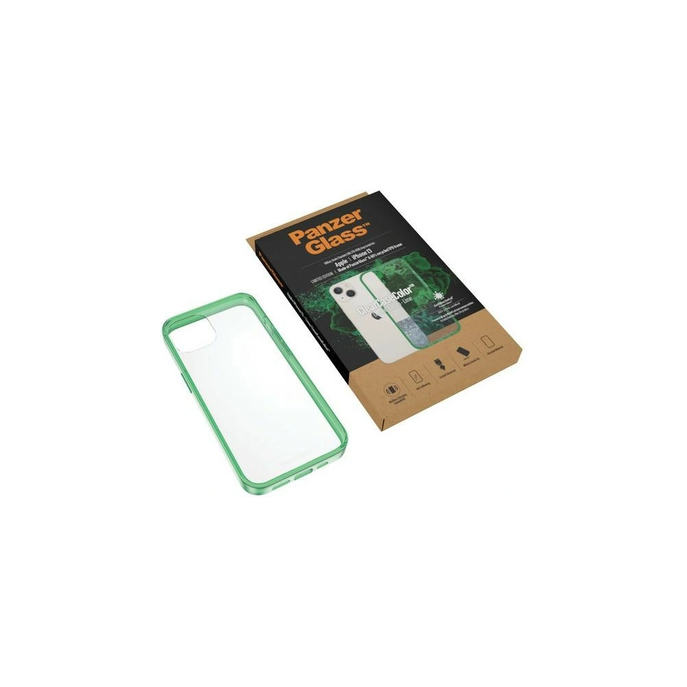 Hurtownia GSM - Etui PanzerGlass ClearCase Apple iPhone 13 Antibacterian de grad militar Lime 0334 - PZG78 - {ean13} - Hurt