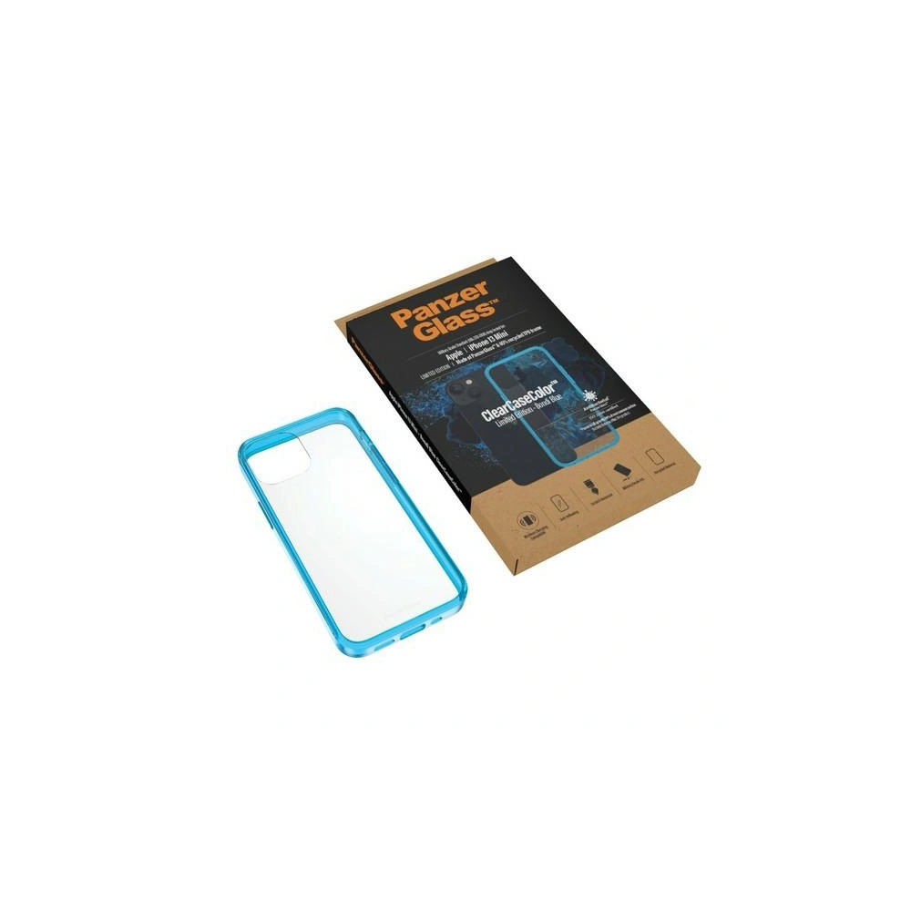 Hurtownia GSM - Etui PanzerGlass ClearCase Apple iPhone 13 mini Antibakteriální vojenské kvality Bondi Blue 0326 - PZG82 - {ean13} - Hurt