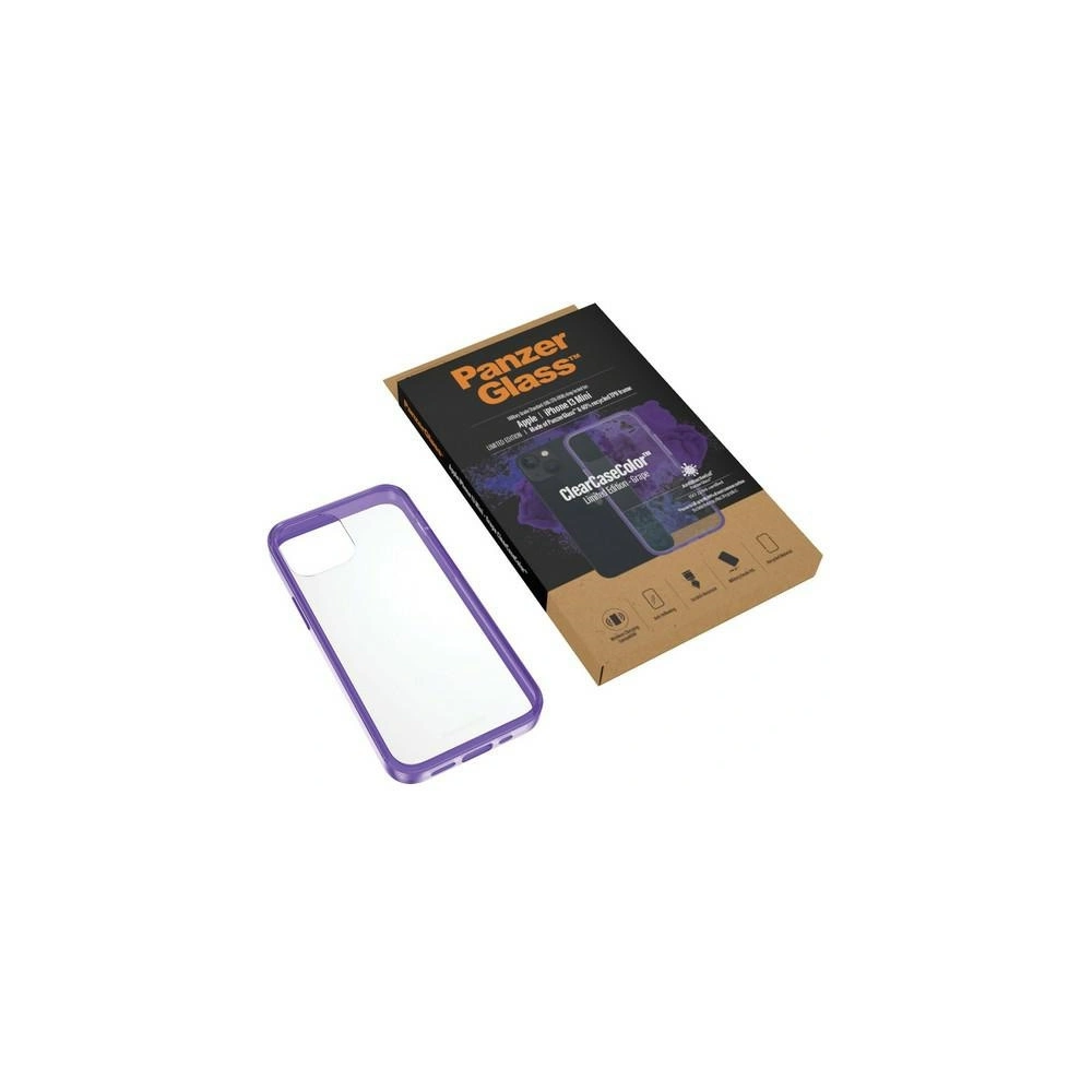 Hurtownia GSM - Etui PanzerGlass ClearCase Apple iPhone 13 mini Antibacterial Military grade Grape 0327 - PZG83 - {ean13} - Hurt
