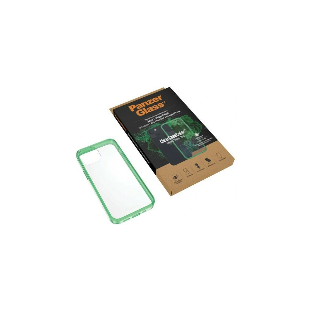 Hurtownia GSM - Etui PanzerGlass ClearCase Apple iPhone 13 mini Antibakteriális katonai minőségű Lime 0329 - PZG84 - {ean13} - Hurt