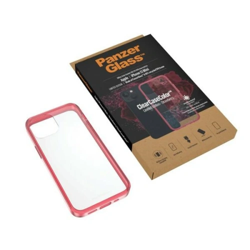 Etui PanzerGlass ClearCase Apple iPhone 13 mini Antibacterial Military grade Strawberry 0330