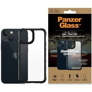 Etui PanzerGlass ClearCase Apple iPhone 13 mini black Antibacterial Military grade SilverBullet 0318