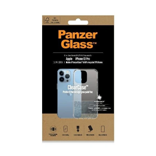 Etui PanzerGlass ClearCase Apple iPhone 13 Pro Antibacterial Military grade clear 0322