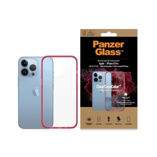 Hurtownia PanzerGlass - 5711724003400 - PZG89 - Etui PanzerGlass ClearCase Apple iPhone 13 Pro Antibacterial Military grade Strawberry 0340 - B2B homescreen