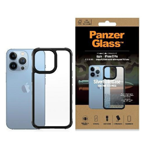 PanzerGlass Distributor - 5711724003240 - PZG90 - PanzerGlass ClearCase Apple iPhone 13 Pro black Antibacterial Military grade SilverBullet 0324 - B2B homescreen
