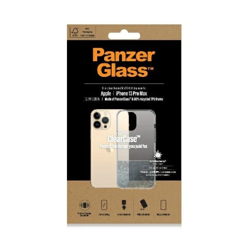 Etui PanzerGlass ClearCase Apple iPhone 13 Pro Max Antibacterial Military grade clear 0314