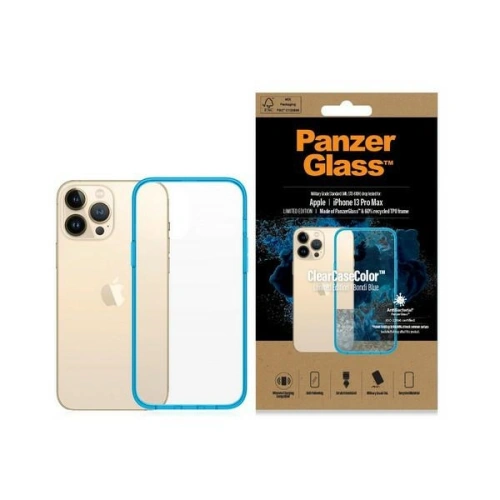 Hurtownia PanzerGlass - 5711724003417 - PZG92 - Etui PanzerGlass ClearCase Apple iPhone 13 Pro Max Antibacterial Military grade Bondi Blue 0341 - B2B homescreen