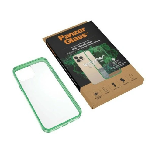 Etui PanzerGlass ClearCase Apple iPhone 13 Pro Max Antibacterial Military grade Lime 0344