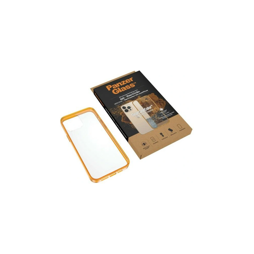 Hurtownia GSM - Etui PanzerGlass ClearCase Apple iPhone 13 Pro Max Antibakteriální vojenské třídy Tangerine 0343 - PZG96 - {ean13} - Hurt