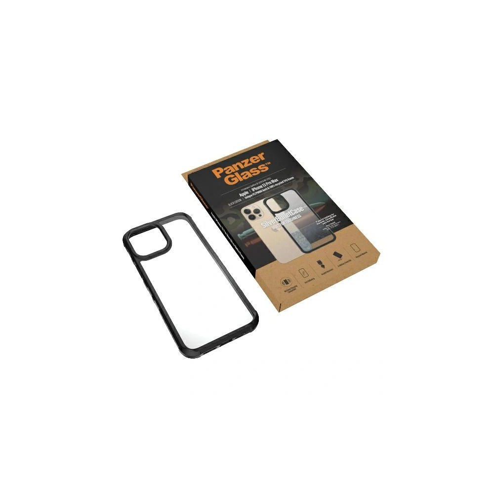 Hurtownia GSM - Etui PanzerGlass ClearCase Apple iPhone 13 Pro Max negru Antibacterian de grad militar SilverBullet 0320 - PZG97 - {ean13} - Hurt