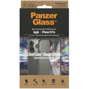 Hurtownia GSM - Etui PanzerGlass ClearCase Apple iPhone 14 Pro Antibacterian negru/black 0406 - PZG103 - {ean13} - Hurt