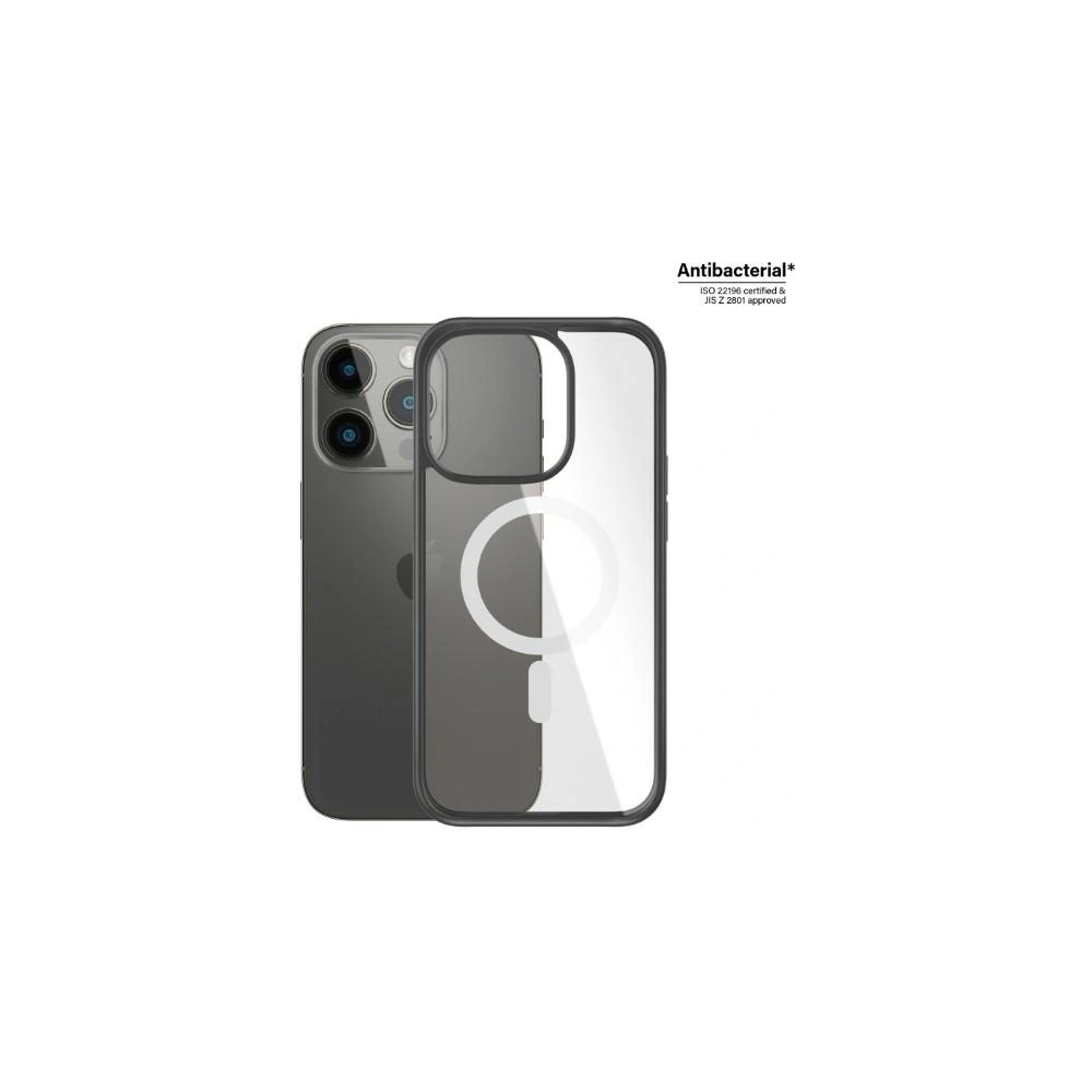Hurtownia GSM - Etui PanzerGlass ClearCase MagSafe Apple iPhone 14 Pro Antibacterial negru/black 0414 - PZG112 - {ean13} - Hurt
