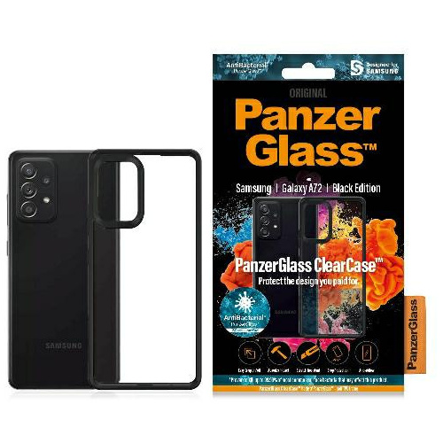 PanzerGlass Distributor - 5711724002960 - PZG120 - PanzerGlass ClearCase Samsung Galaxy A72 black - B2B homescreen