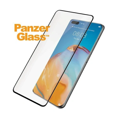 Szkło hartowane PanzerGlass Curved Super+ Huawei P40 Pro/P40 Pro+ Plus Case Friendly Finger Print czarny/black
