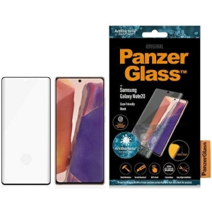 Wholesale PanzerGlass Curved Super+ Samsung Galaxy Note 20 Case Friendly Finger Print AntiBacterial black - PZG132 - {ean13} - Hurt