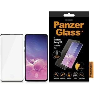 Wholesale PanzerGlass Curved Super+ Samsung Galaxy S10 Case Friendly Finger Print black - PZG134 - {ean13} - Hurt