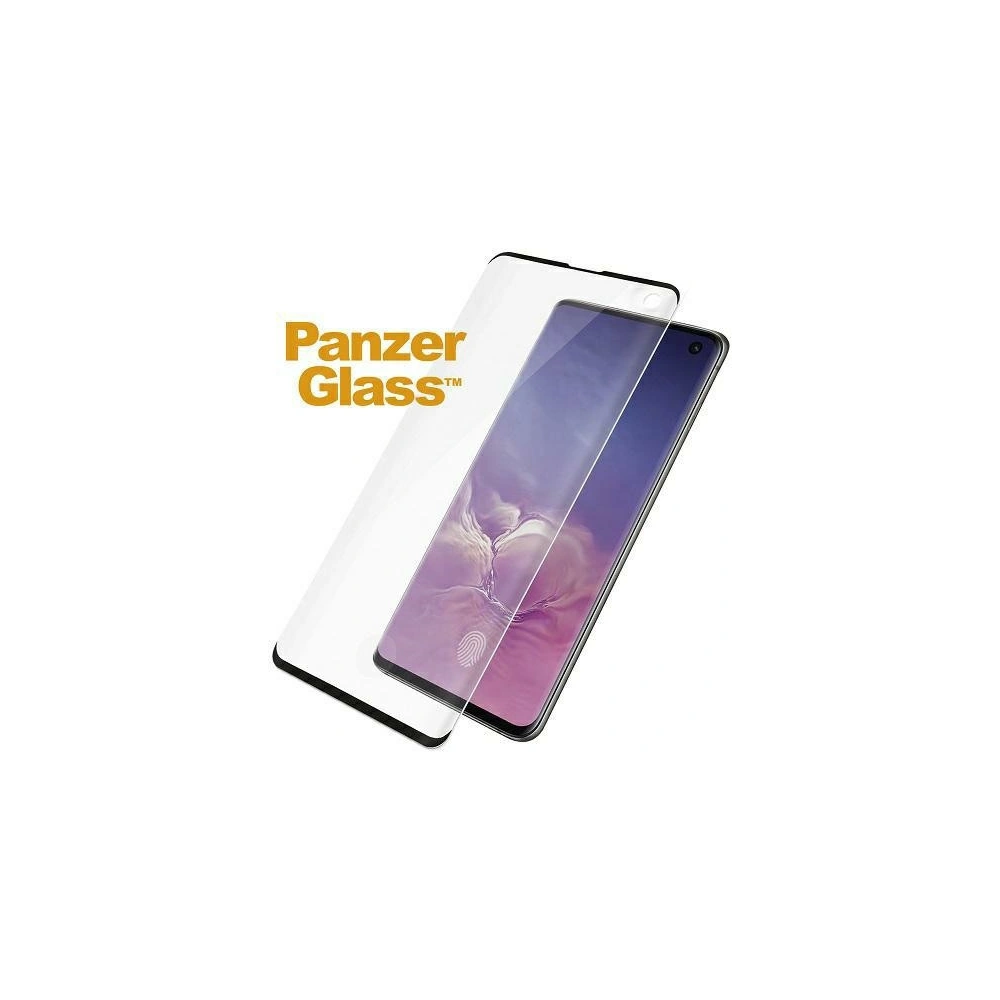 Hurtownia GSM - Tvrdé sklo PanzerGlass Curved Super+ Samsung Galaxy S10 Case Friendly Finger Print černé/black - PZG134 - {ean13} - Hurt